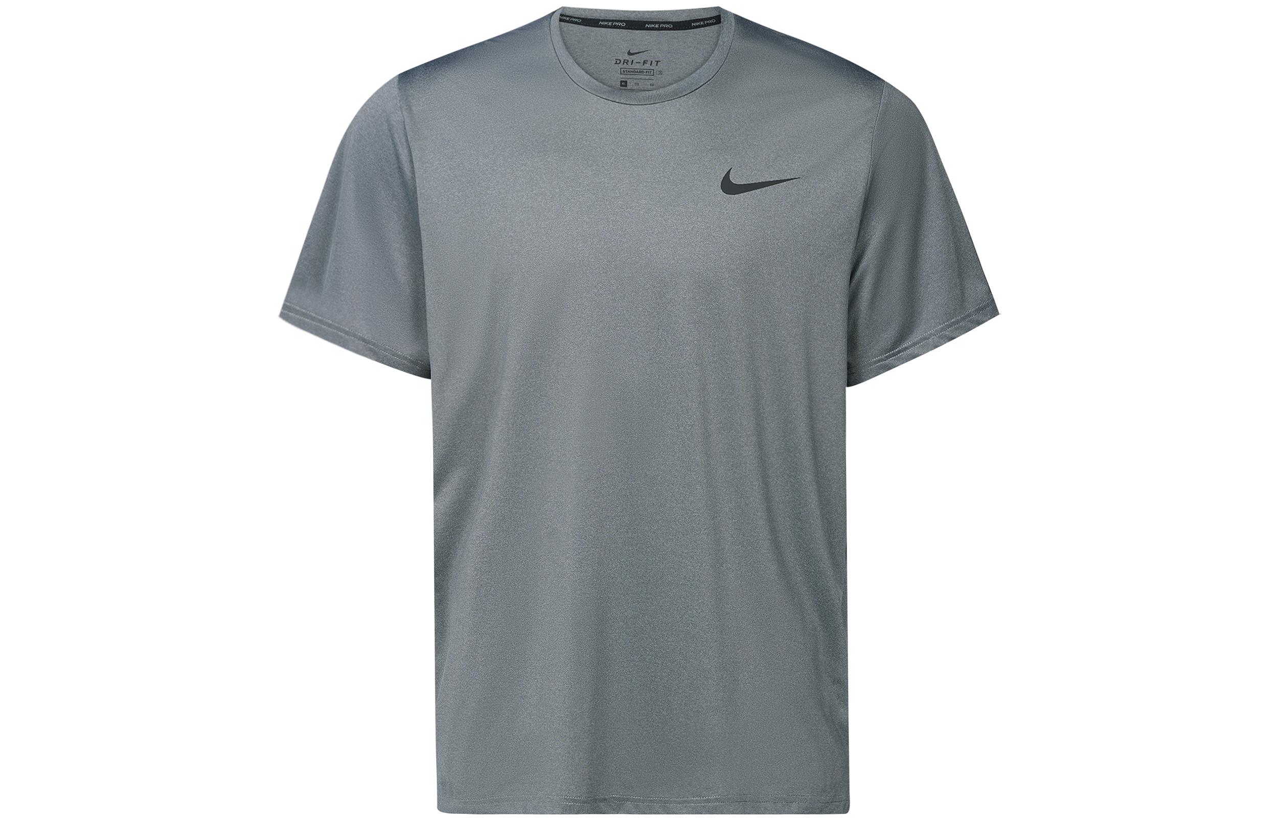 Nike T Shirts Men s Smoke Gray Crew Neck Moderate Straight Fit CZ1182-010 M