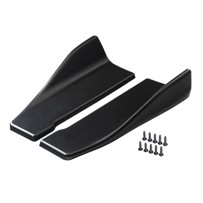 1 Pair Car Universal Rear Bumper Lip Trim Protector with screws Automobile Side Skirt Cover Car Corner Bumper Guards