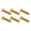 50Pcs Hex Socket Screws Half Round Head Pure Copper Hardware Accessories FastenersM4 X 16mm