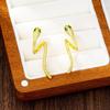 New Fashionable Snake Shaped Earring Design with A Sense of Small Snake Earrings That Will Not Fade for A Long Time