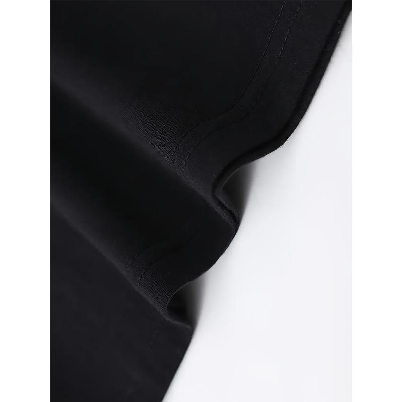 Rozmiary europejskie Vintage Czarny T-shirt Goonies Plus Size z nadrukiem czaszki i mieczy