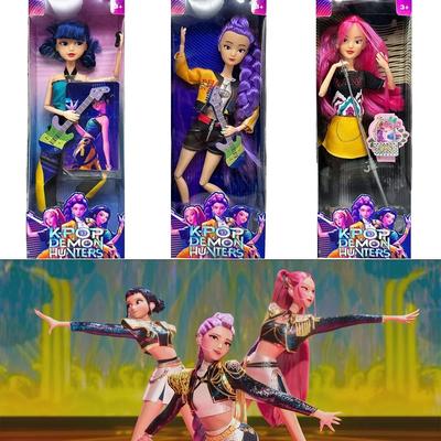NEW Anime KPop Demon Hunters Doll Vinyl Toy Rumi Mira Zoi Character Vinyl Mask Figurine Birthday Gift Fan Club Gifts##