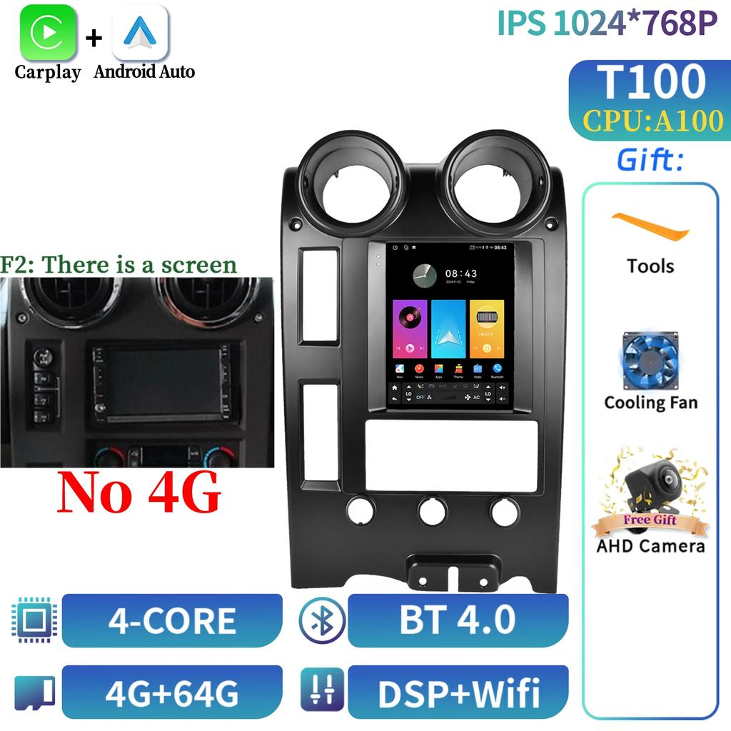 9.7" For Hummer H2 2002-2007 Car Player Auto Radio Stereo Head Unit Multimedia Player GPS Navigation Screen Audio Media Car Set