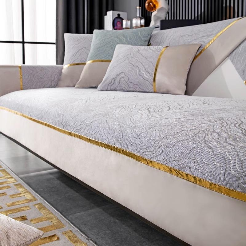 

Chenille Sofa Cushion Cover Four Seasons Universal Non-Slip Light Luxury Modern for Cloth Leather Sofa 70*70cm