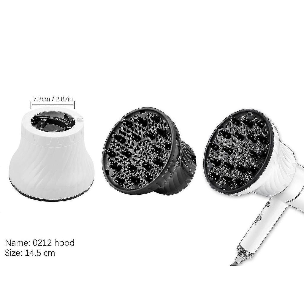 Salon Haardiffusor Föhndiffusor Für Natürliches Lockiges Oder Gewelltes Haar Styling Zubehör Verstellbare Halterungen Haartrockner Mit D-1,38 Zoll Bis D-2,87
