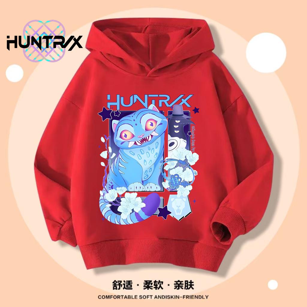 Felpe con cappuccio K-pop Demon Hunters Ragazzi Ragazze Manica Lunga Capispalla Saja Stampa Ragazzi Cappotto con Cappuccio per Bambini Moda Pullover Top per Bambini