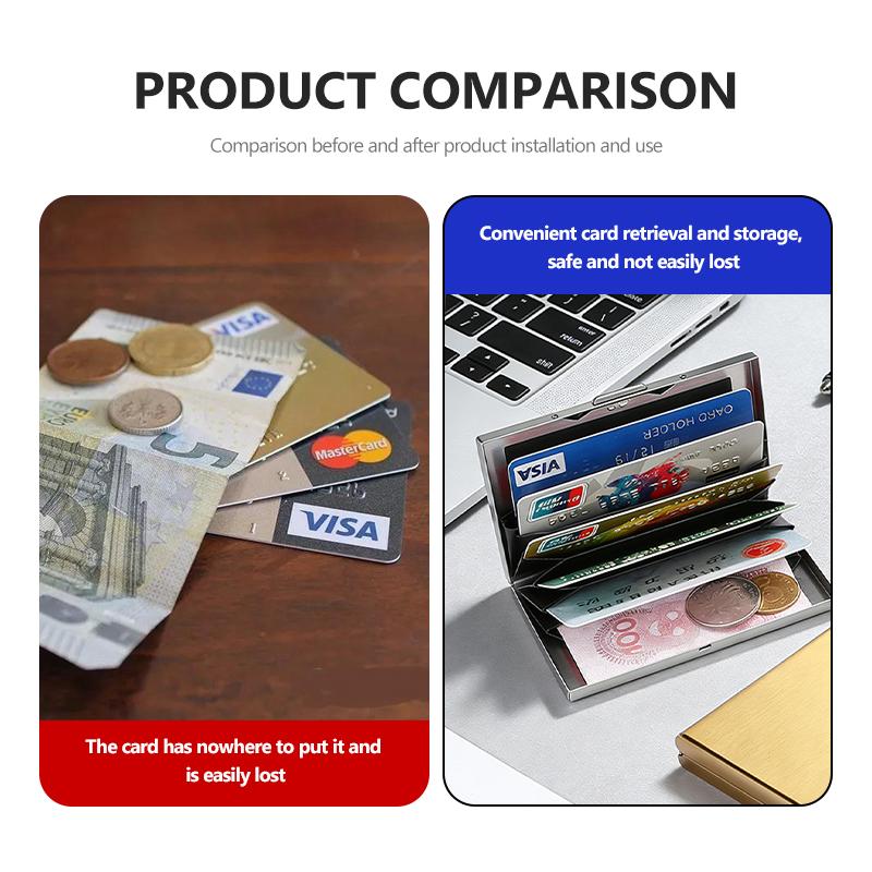 Card Holder Slim Metal RFID Blocking Protector Credit Card Wallet For Opel Corsa Mokka Astra Cascada Adam Insignia Meriva Vectra