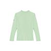 Nike Swim Outdoor Brand Logo Print Casual Sports Zip Long Sleeve UV Protection Sun Protection Women Tops Steam-Green FZ6336-376