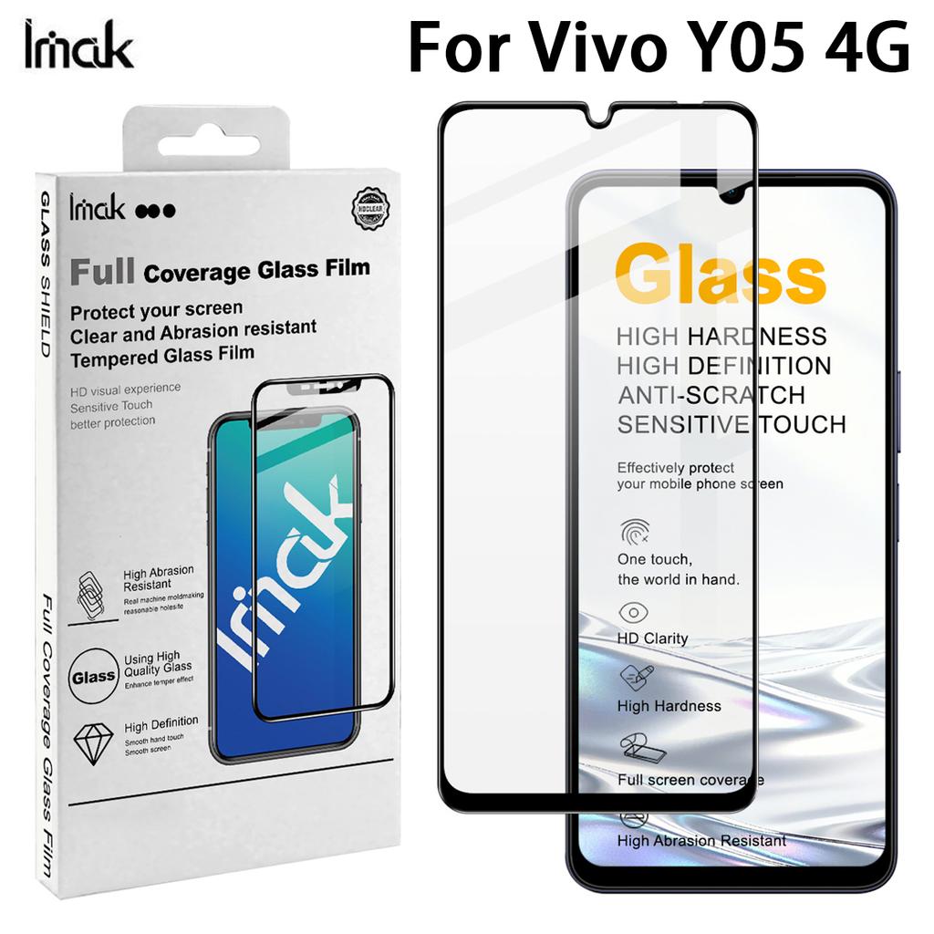 For Vivo Y05 4G Glass IMAK Full Coverage Tempered Glass Film Pro+ Series