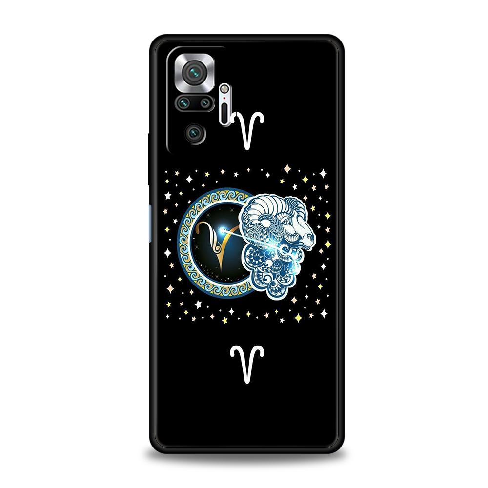 Constellation Virgo Aries Phone Case Cover for Redmi 14C 10C Note 14 13 12 10 11 Pro Plus 7 8T K40 K50 Gaming Pro Plus 5G Shell