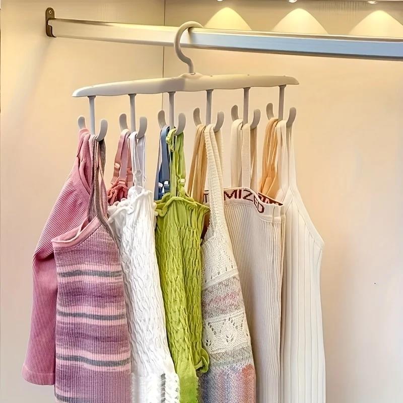 12-hook Wavy Seamless Underwear Hanger, A Household Hat, Scarf and Bra Storage Wonder, Student Dormitory Hanger