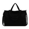Solid Color Corduroy Shoulder Bag Large Capacity Crossbody Bag Canvas Tote Bag  All-match