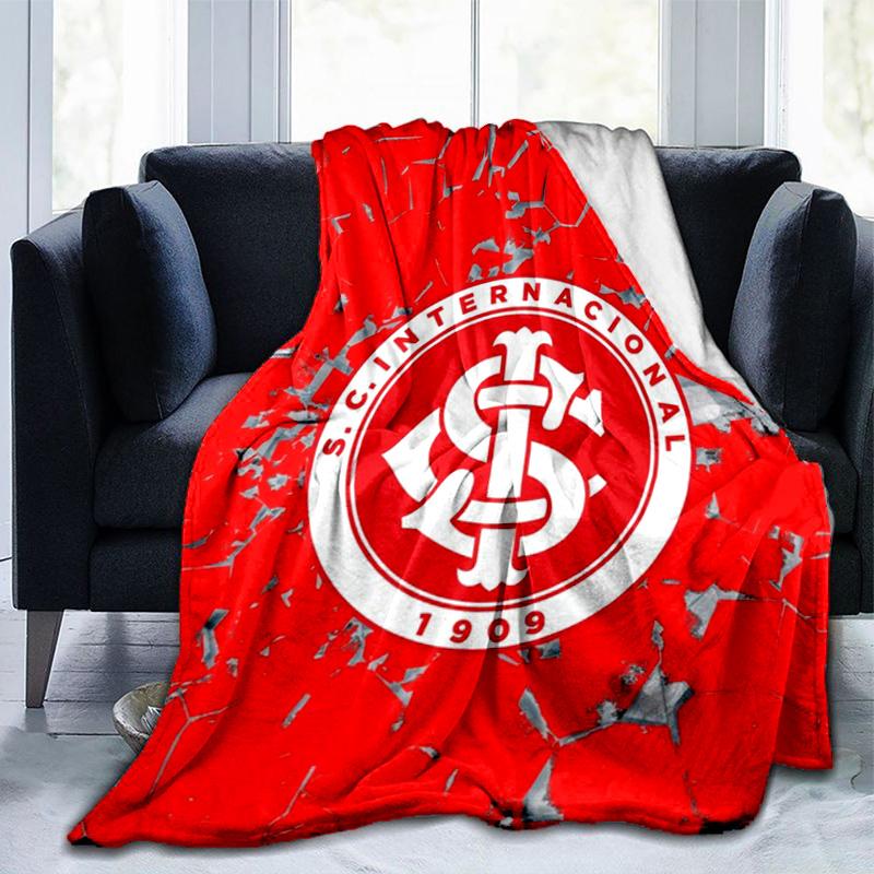 Inter Club Emblem Printed Throws Blanket Soft Flannel Blankets for Couch Bed Gifts for Men Women Picnic Blanket Christmas Gifts