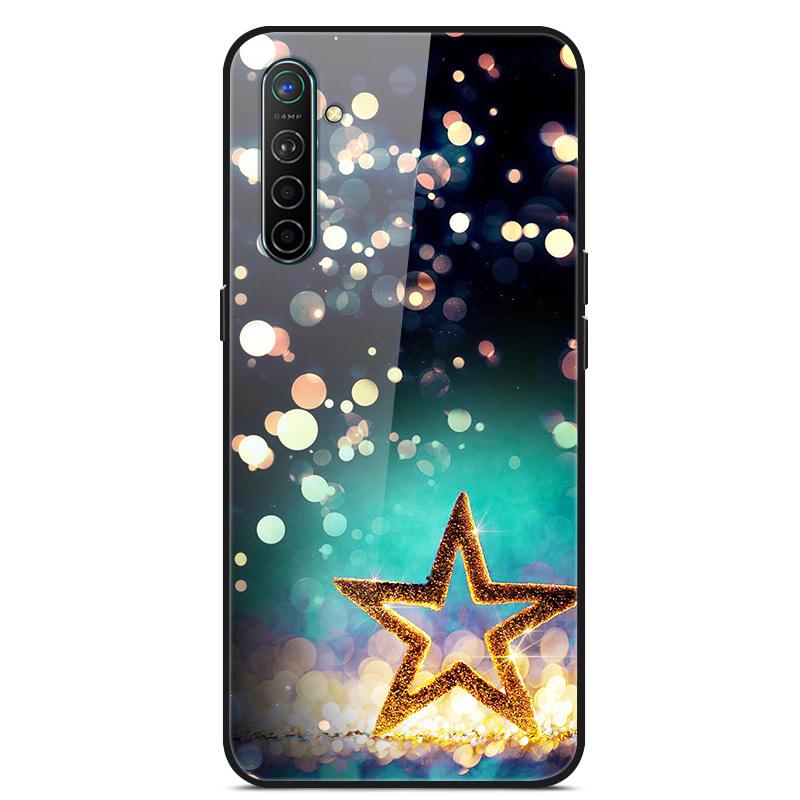 For OPPO Realme XT Tempered Glass Case Soft Bumper Hard Funda For OPPO Realme 6 Pro Realme X2 XT Phone Case Realme6 Back Cover