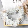 Irregular Mesh Pleated Lace Handmade Bow Heart-Shaped Decal Clothing Cloth Sticker Corsage