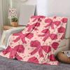 1pc Bow Printing Lightweight Flannel Blanket, Comfortable and Warm Blanket, for Camping Sofa Bed and Couch Office, Gift