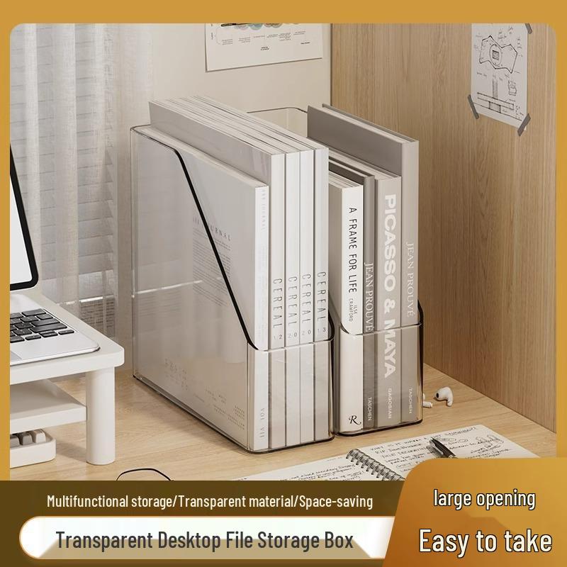 Acrylic Multifunctional Desktop Book Stand & File Organizer