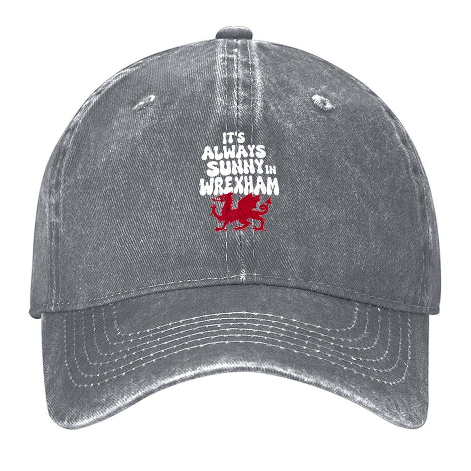 

Its Always Sunny in Wrexham Baseball Cap Hat Man For The Sun hats for men Trucker Cap Brand Man cap For Women 2025 Mens