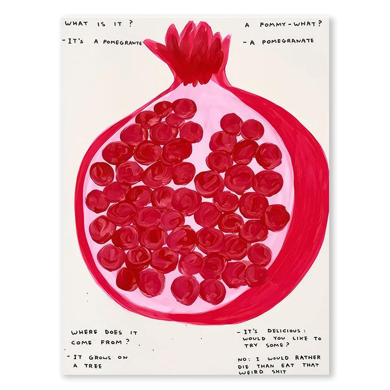 

Абстрактные красочные фрукты искусство холст картины лимон банан персик плакаты и принты картина скандинавская гостиная стена эстетический декор 21x30cm No Framed