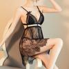 Yijin Erotic Underwear Sexy Mesh Transparent Temptation Suspender Nightdress Backless Tether Muse One Piece Hair