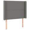 VidaXL LED Headboard Bedroom Furniture Single Bed Accessory Headboard Bed Frame Interior Dark Grey 3123899