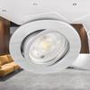 Lot de 10 Spots LED encastrables 3en1 rond Alu 7W IP20