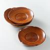 Wooden Dipping Saucer Solid Wood Round Butter Dish Cheese Plate Dessert Snack Plate Coasters Kitchen Tableware Accessories