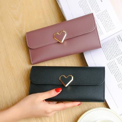 Luxury Love Heart Wallets For Ladies Girl Money Pocket Card Holder Female Wallets Phone Clutch Bag Women Long Wallets Purses