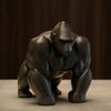 3D-gedruckte Gorilla-Skulptur Ornament Minimalistische Moderne Kunstfigur mit Detaillierter Textur Umweltfreundliche Dekoration für Wohnzimmer Büro Schreibtisch