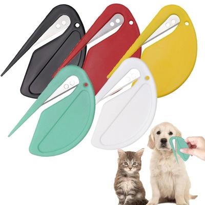 5pcs Pet Knot Cutter Colorful Perfect De-tangling Tool For Cats Small And Sharp Grooming Knot Remover