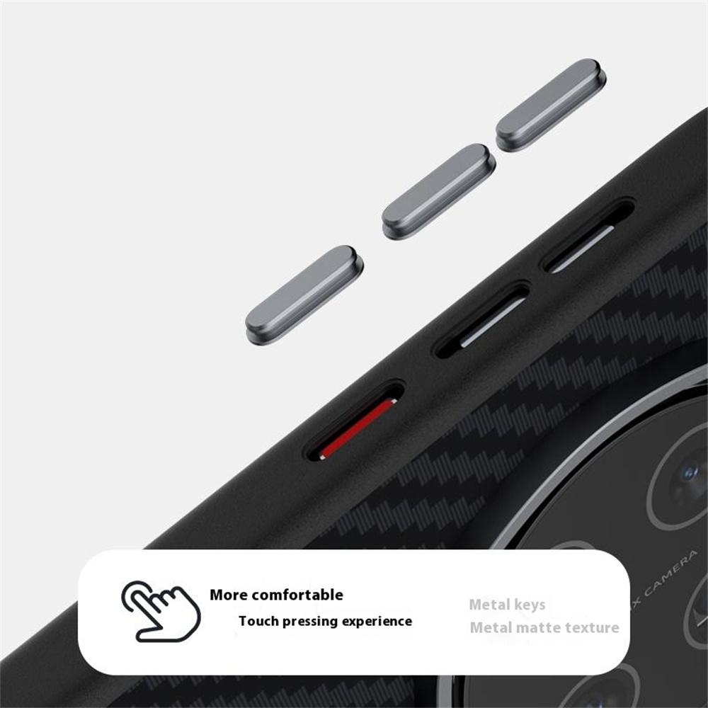 ABEEL Für Honor Magic7 5G Hülle Kompatibel mit MagSafe Rückseite mit Kohlefasertextur