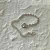 Warmrecord Silver Mix Oellipse Chain Bracelet_B015