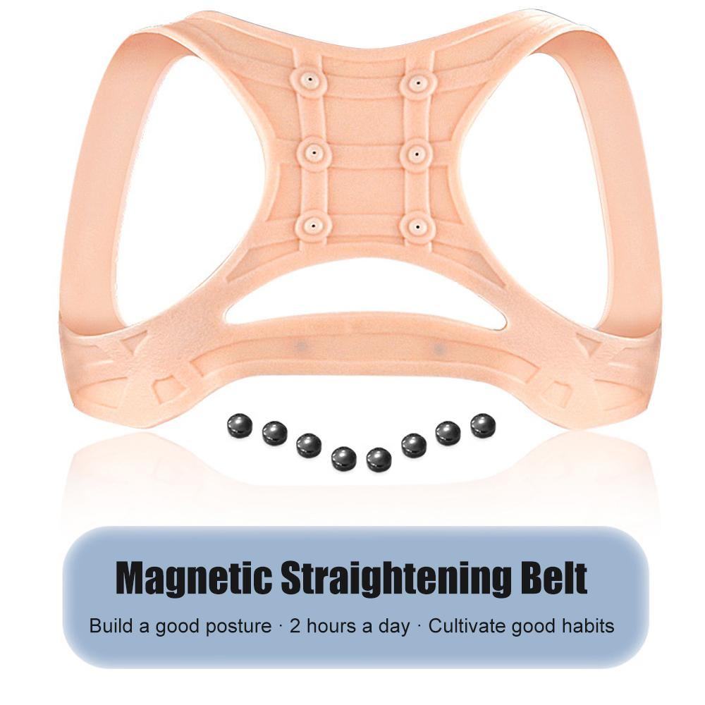 

1pc Silicone Magnetic Posture Corrector for Women & Men, Back Brace, Shoulder Brace, Back Brace for Lower Back Pain Women M