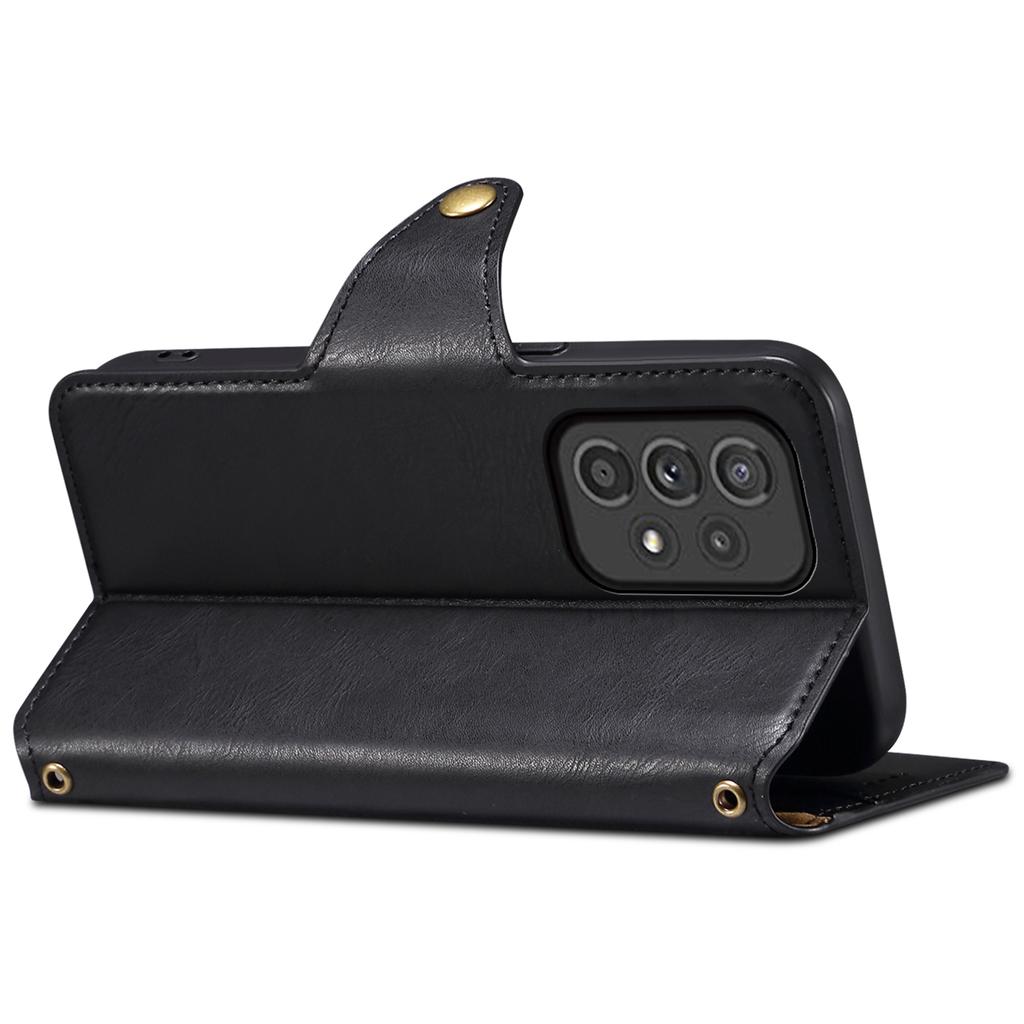 DENIOR For Samsung Galaxy A33 5G Case Wallet PU Leather Drop-proof Phone Cover