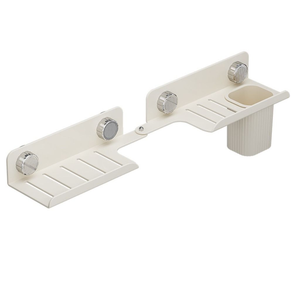Vertical Bathroom Faucet Storage Rack No-Drilling Sink Counter Storage Rack  Kitchen