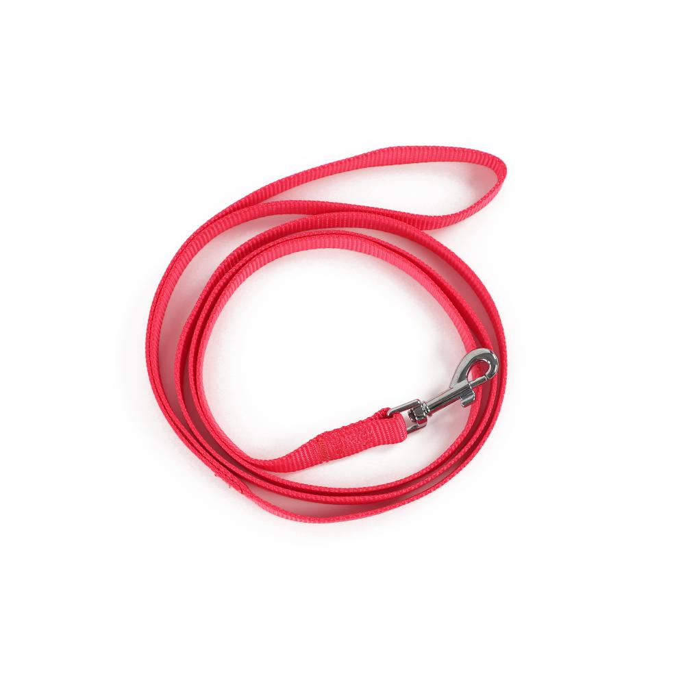 

Универсальная пряжка для поводка для собак Легкий и удобный нейлоновый поводок для кошек для маленьких собак Зоотовары 1.5M алый
