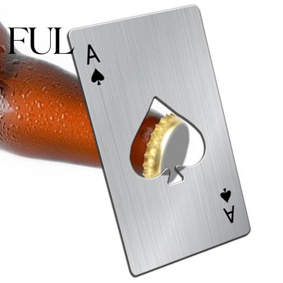 Poker Kartenform Flaschenöffner Hohe Festigkeit Praktisch Öffnen Tragbar Bier für Zuhause
