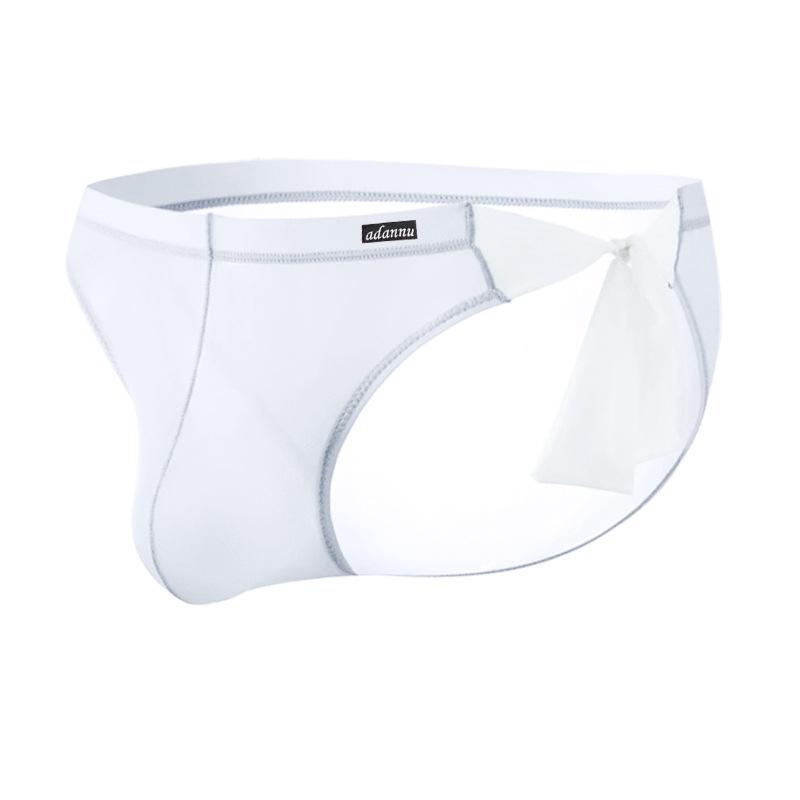 Σέξι ανδρικά εσώρουχα Hollow Bandage, Ice Silk Soft ανδρικά σλιπ με χαμηλή μέση, διαφανές εξαιρετικά λεπτό εσώρουχο Quick Dry U Convex σώβρακο