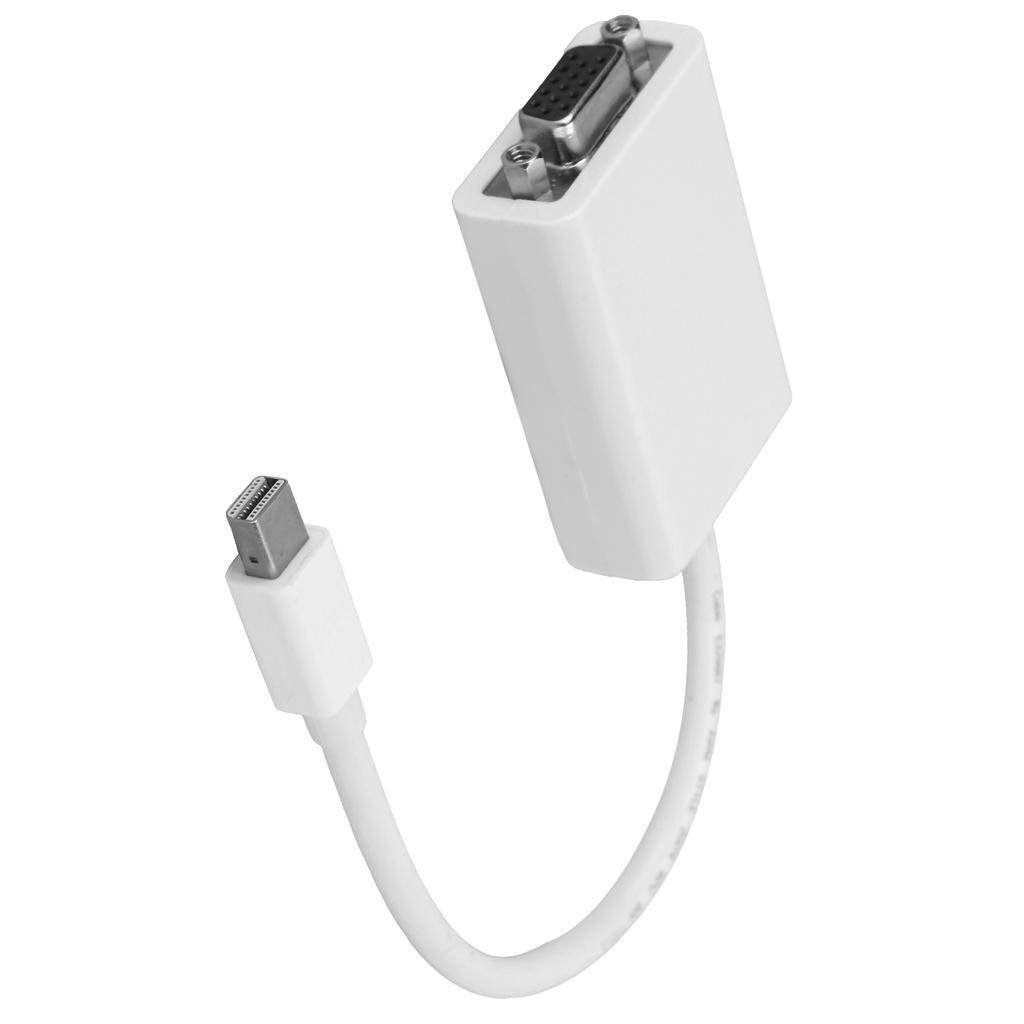 Mini DP Mâle vers VGA Femelle Convertisseur Haute Définition 6,7 pouces Câble Adaptateur pour Ordinateur