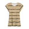 Women Fashion Casual Tops Printed Sleeveless Shirts V Neck Pullover T Shirts