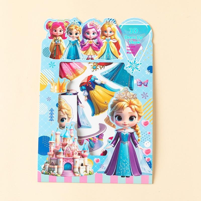 1/2/4 Sets Magnetic Princess Pretend Play Toys Magnetic Dress Up Paper Dolls For Girls Play Travel Playset Toy