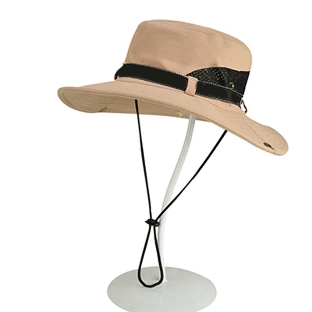 Men s Fisherman Hat   Outdoor Fishing Sunscreen Face Cover UV   Big Brim