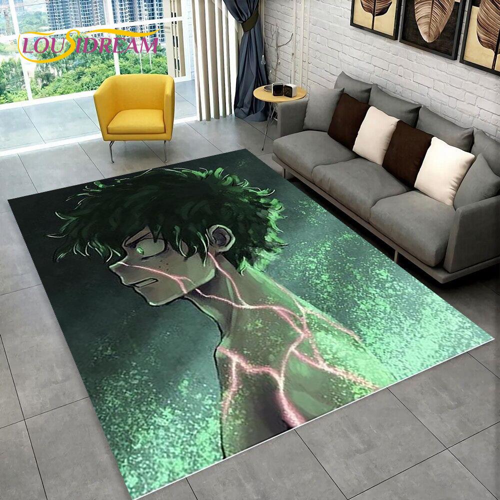 My Hero Academia, Japan Anime Area Rug,Carpets Rug for Living Room Bedroom Sofa Doormat Decoration,Kids Play Non-slip Floor Mat