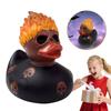 Halloween Resin Fiery Rubber Duck Cute Bathtub Duck Creative Home Ornament Bathroom Decor Unique Gift for Party Holiday