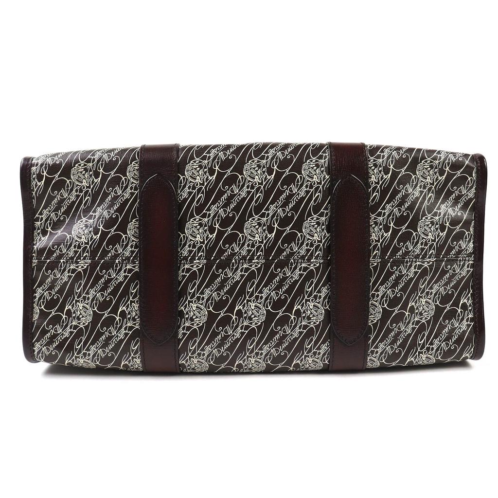 Excellent Berluti Tote Bag Cava de Voyage Toile Malbeuf Tote Bag Dark brown mens Used