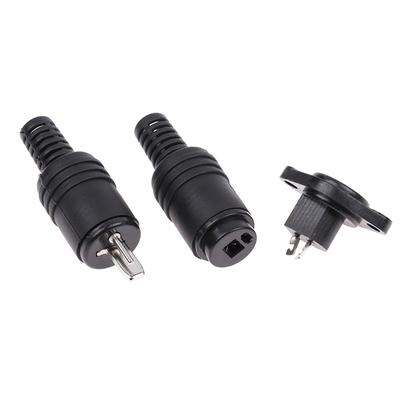 1Pcs 2 Pin Din Speaker Wire Plug 2P Hifi Loudspeaker Cable Solder Connector Male Female Socket