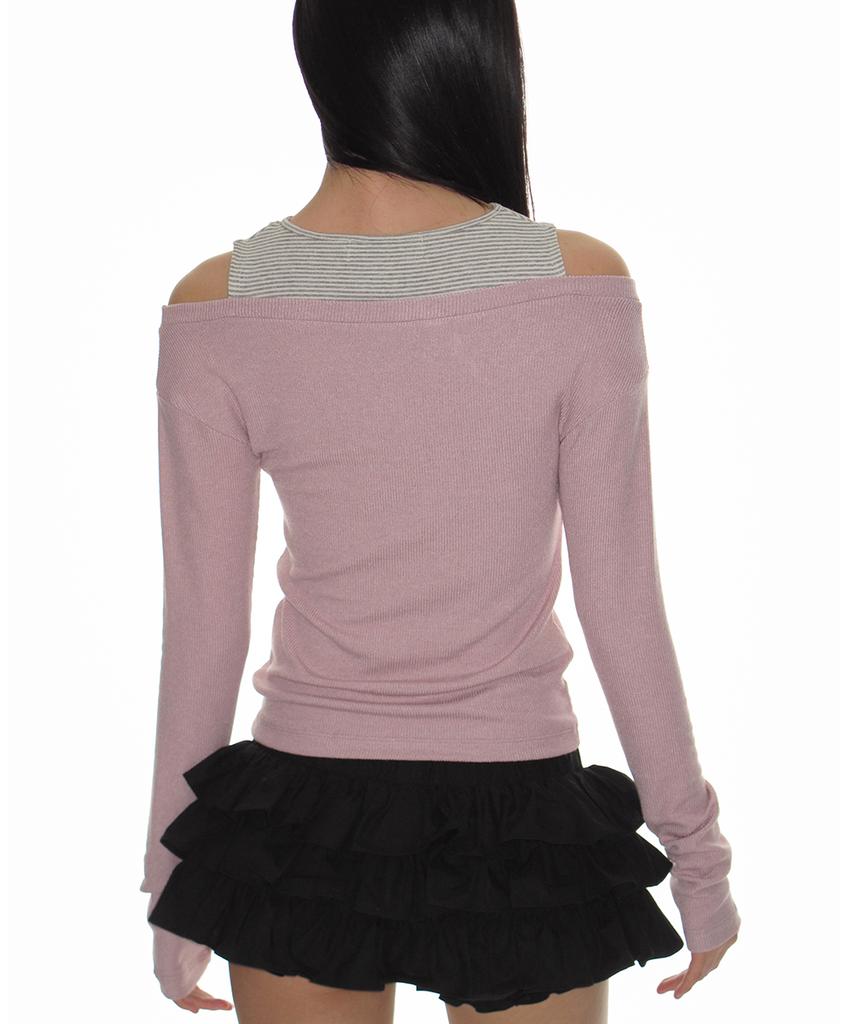 Crank Tiered Micro Skirt Pants_Black