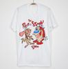 HEISS NEU Ren und Stimpy Show Lustiges T-Shirt Weißes T-Shirt Alle Größen S-5XL JJ3552 Unisex T-Shirt