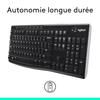 Clavier - Sans fil - Logitech - K270 - AZERTY - Noir