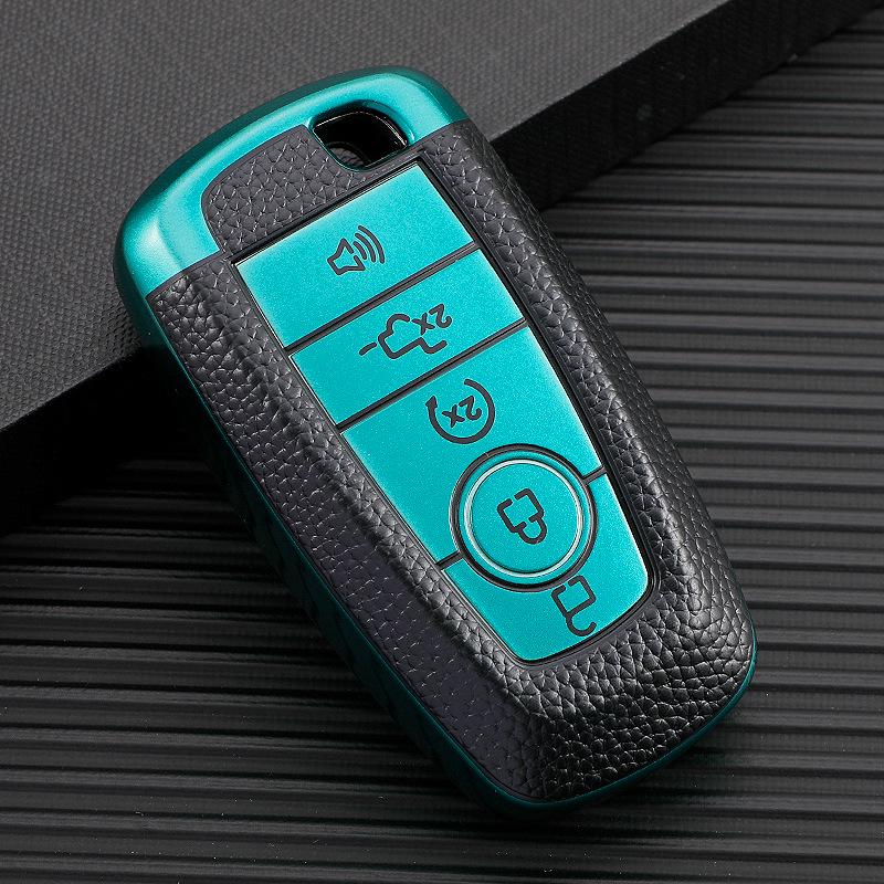 Premium Ford Key Case: Fits Edge, Explorer, Evos, Mondeo Models for Men and Women